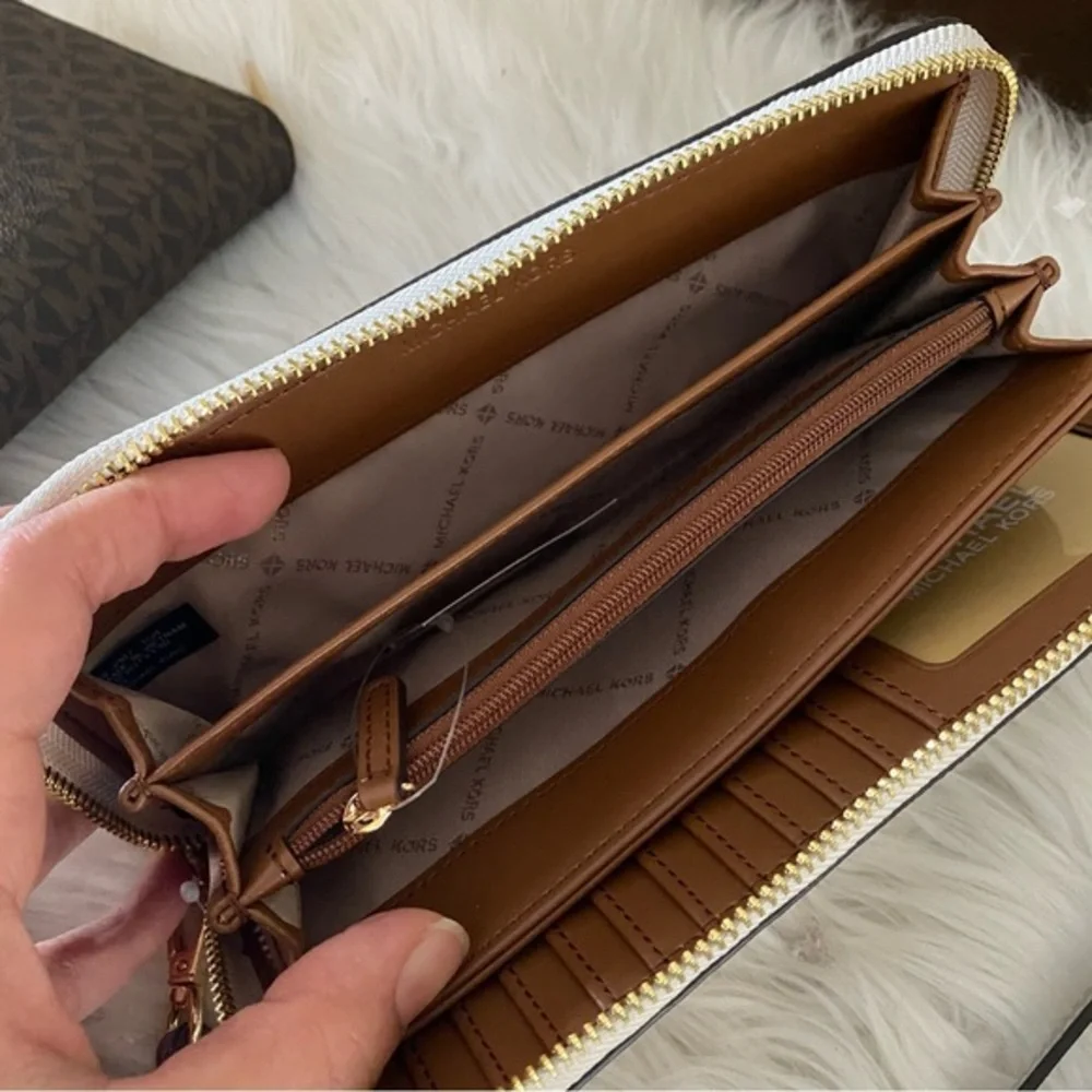 New Michael Kors large jet set travel continental wallet - Picture 6 of 7